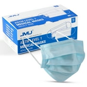 JMU Disposable Face Masks Medical ASTM Level 1 , Adult Size Blue, 50 Pcs